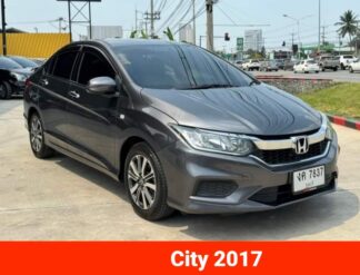 Honda-City-2017-สีเทา-รถมือสองชลบุรีDoowow