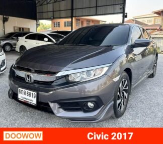 Honda-Civic-2017-สีเทา-รถมือสองพิษณุโลกDoowow