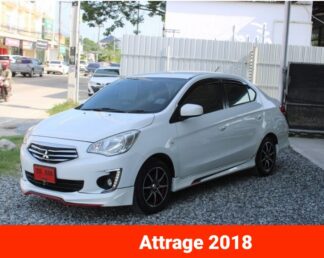 Mitsubishi-Attrage-2018-สีขาว-รถมือสองระยองdoowow