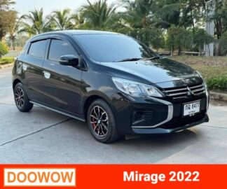 Mitsubishi-mirage-2022-สีดำ-รถมือสองร้อยเอ็ดDoowow