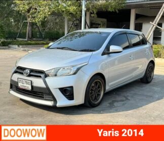 Toyota-Yaris-2014-สีบอร์นเงิน-รถมือสองร้อยเอ็ดDoowow