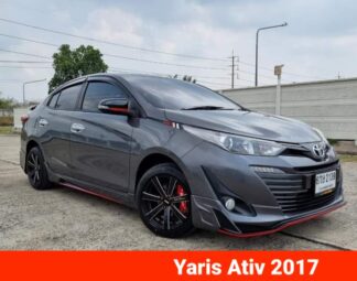 Toyota-Yaris-Ativ-2017-สีเทา-รถมือสองพระนครศรีอยุธยาดูว้าว