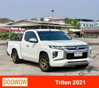 Mitsubishi-Triton-2021-สีขาว-รถมือสองบุรีรัมย์Doowow