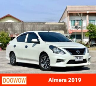 Nissan-Almera-2019-สีขาว-รถมือสองบุรีรัมย์Doowow