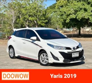 Toyota-Yaris-2019-สีขาว-รถมือสองบุรีรัมย์Doowow
