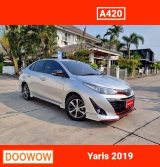 Toyota-Yaris-Ativ-2019-สีบอร์นเงิน-รถมือสองเชียงใหม่Doowow