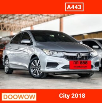 Honda-City-2018-สีบอร์นเงิน-รถมือสองเชียงใหม่Doowow