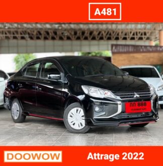 Mitsubishi-Attrage-2022-สีดำ-รถมือสองเชียงใหม่Doowow