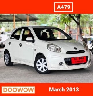 Nissan-March-2013-สีขาว-รถมือสองเชียงใหม่Doowow
