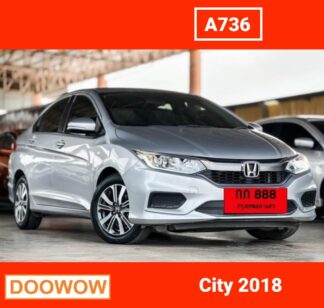 Honda-City-2018-สีบอร์นเงิน-รถมือสองเชียงใหม่Doowow