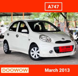 Nissan-March-2013-สีขาว-รถมือสองเชียงใหม่Doowow
