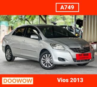 Toyota-Vios-2013-สีบอร์นเงิน-รถมือสองเชียงใหม่Doowow