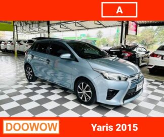 Toyota-Yaris-2015-สีฟ้า-รถมือสองเชียงใหม่Doowow