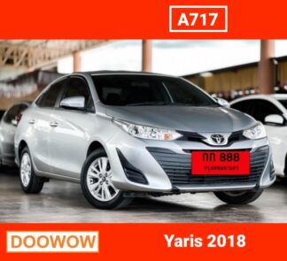 Toyota-Yaris-Ativ-2018-สีบอร์นเงิน-รถมือสองเชียงใหม่Doowow