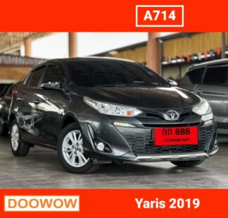 Toyota-Yaris-Ativ-2019-สีเทา-รถมือสองเชียงใหม่Doowow