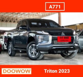 Mitsubishi-Triton-2023-สีเทา-รถมือสองเชียงใหม่Doowow