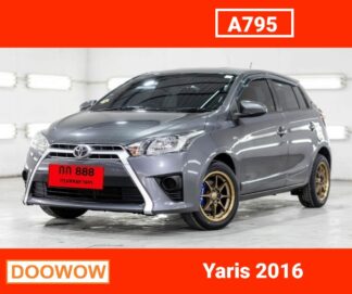 Toyota-Yaris-2016-สีเทา-รถมือสองพระนครศรีอยุธยาDoowow