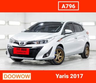 Toyota-Yaris-2017-สีขาว-รถมือสองพระนครศรีอยุธยาDoowow