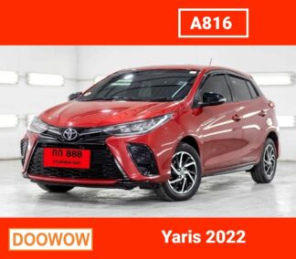 Toyota-Yaris-2022-สีแดง-รถมือสองพระนครศรีอยุธยาDoowow