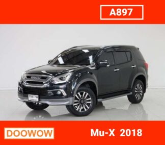 Isuzu-Mu-X-2018-สีดำ-รถมือสองสมุทรปราการDoowow