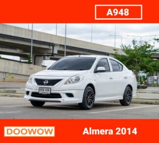 Nissan-Almera-2014-สีขาว-รถมือสองสมุทรปราการDoowow