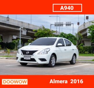 Nissan-Almera-2016-สีขาว-รถมือสองสมุทรปราการDoowow
