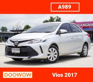 Toyota-Vios-2017-สีบอร์นเงิน-รถมือสองสมุทรปราการDoowow