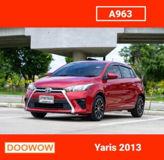 Toyota-Yaris-2013-สีแดง-รถมือสองสมุทรปราการDoowow