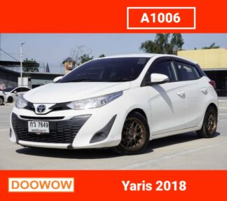 Toyota-Yaris-2018-สีขาว-รถมือสองสมุทรปราการDoowow