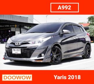 Toyota-Yaris-2018-สีเทา-รถมือสองสมุทรปราการDoowow