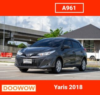 Toyota-Yaris-2018-สีเทา-รถมือสองสมุทรปราการDoowow