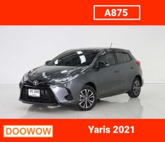 Toyota-Yaris-2021-สีเทา-รถมือสองสมุทรปราการDoowow